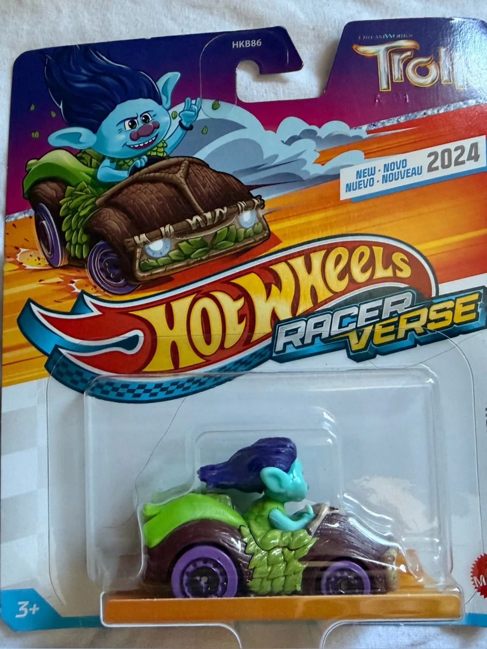 Hot Wheels Racerverse Branch Character Car - Purple & Green